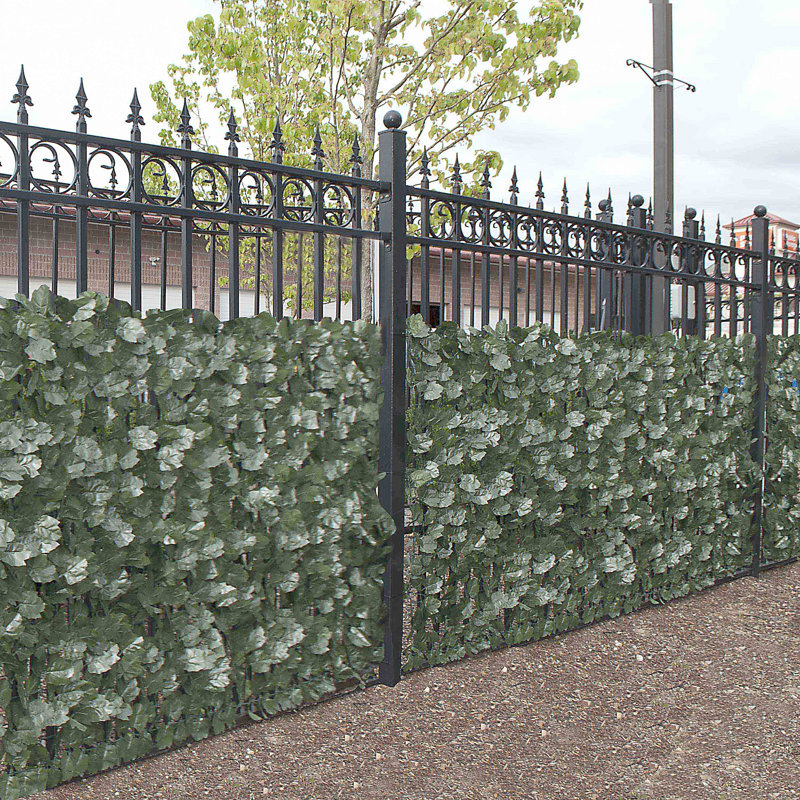 ALEKO 3.5 ft. x 8 ft. Artificial Ivy Leaf Privacy Fence & Reviews Wayfair